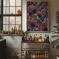 Spined Sentinels: Watercolor Sea Urchin Reef