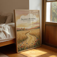 Joy Comes in the Morning: Harvest Scripture Print