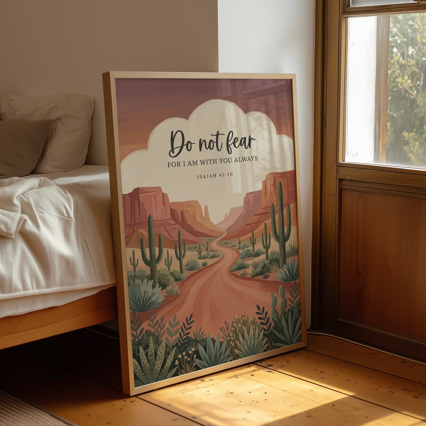 Do Not Fear: Desert Canyon Scripture Print