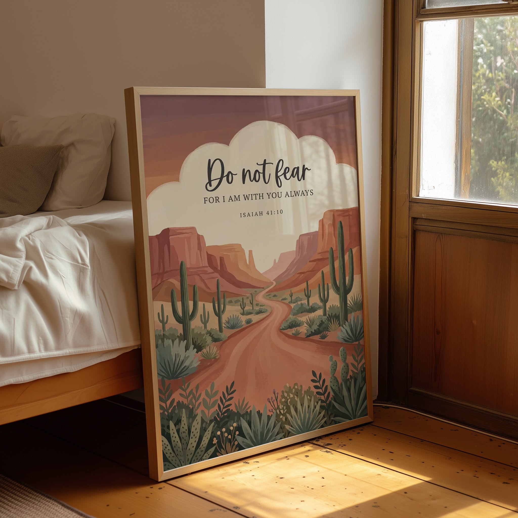 Do Not Fear: Desert Canyon Scripture Print