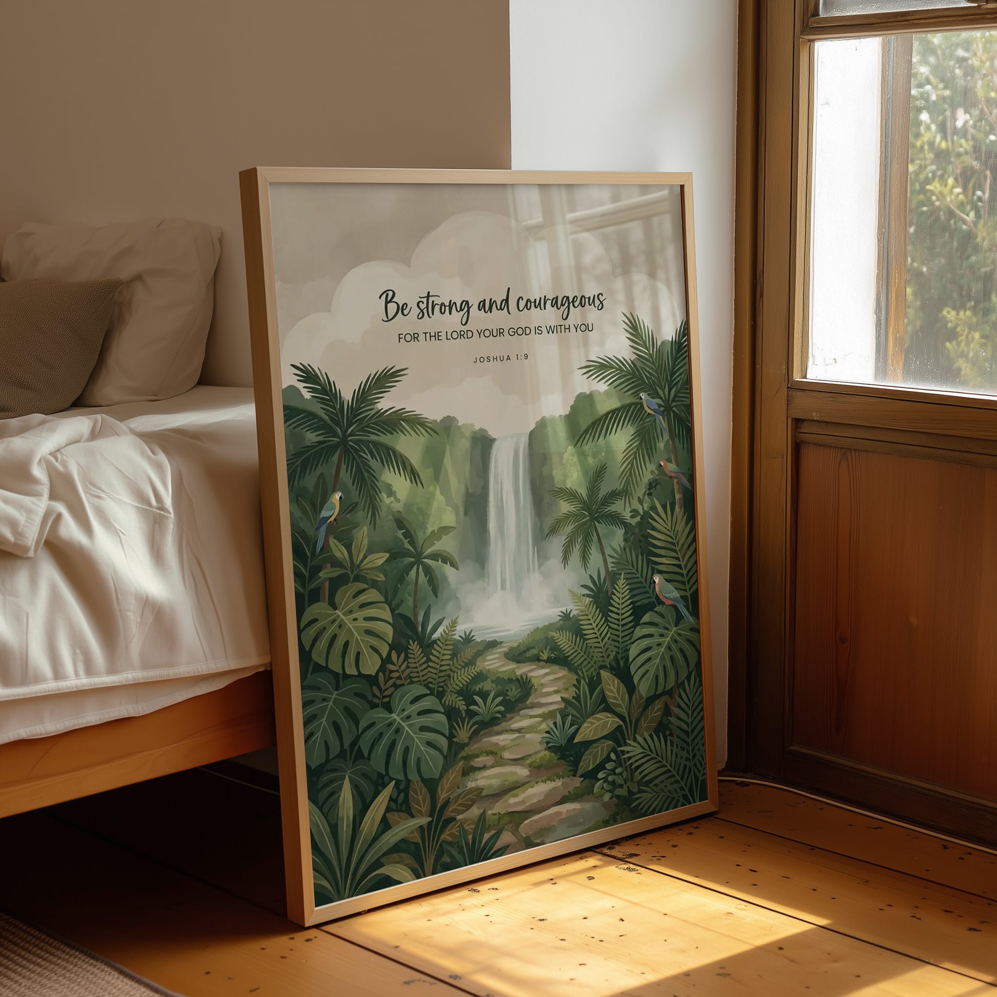 Be Strong and Courageous: Jungle Waterfall Path