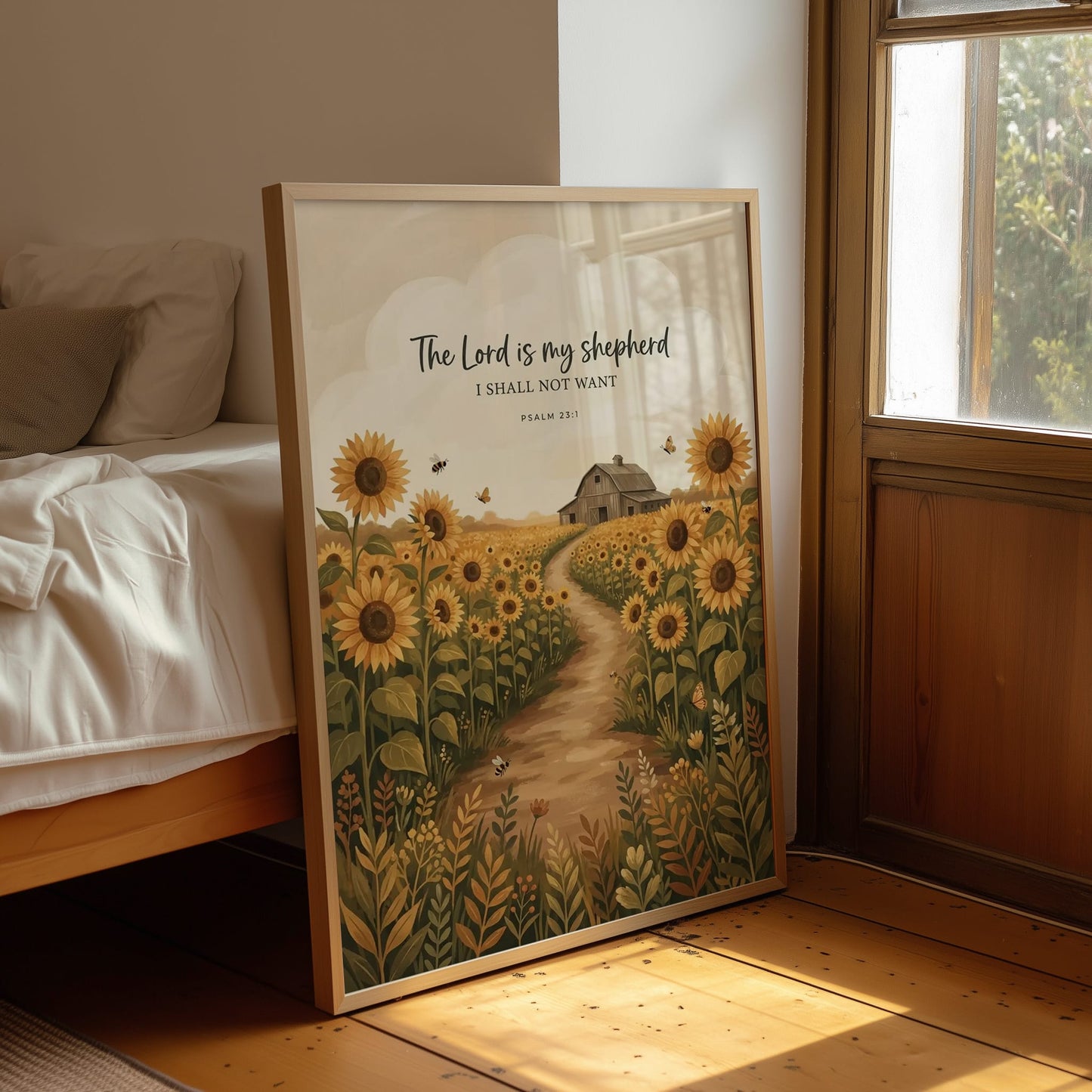 The Lord Is My Shepherd: Sunflower Barn Path