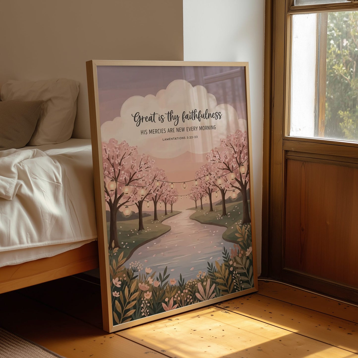 Great Is Thy Faithfulness: Cherry Blossom River