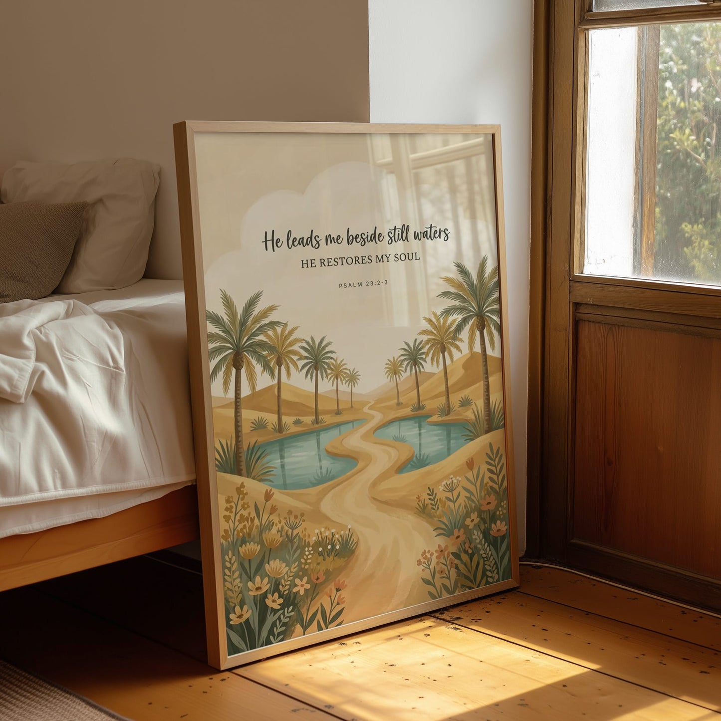 He Leads Me Beside Still Waters: Desert Oasis Path