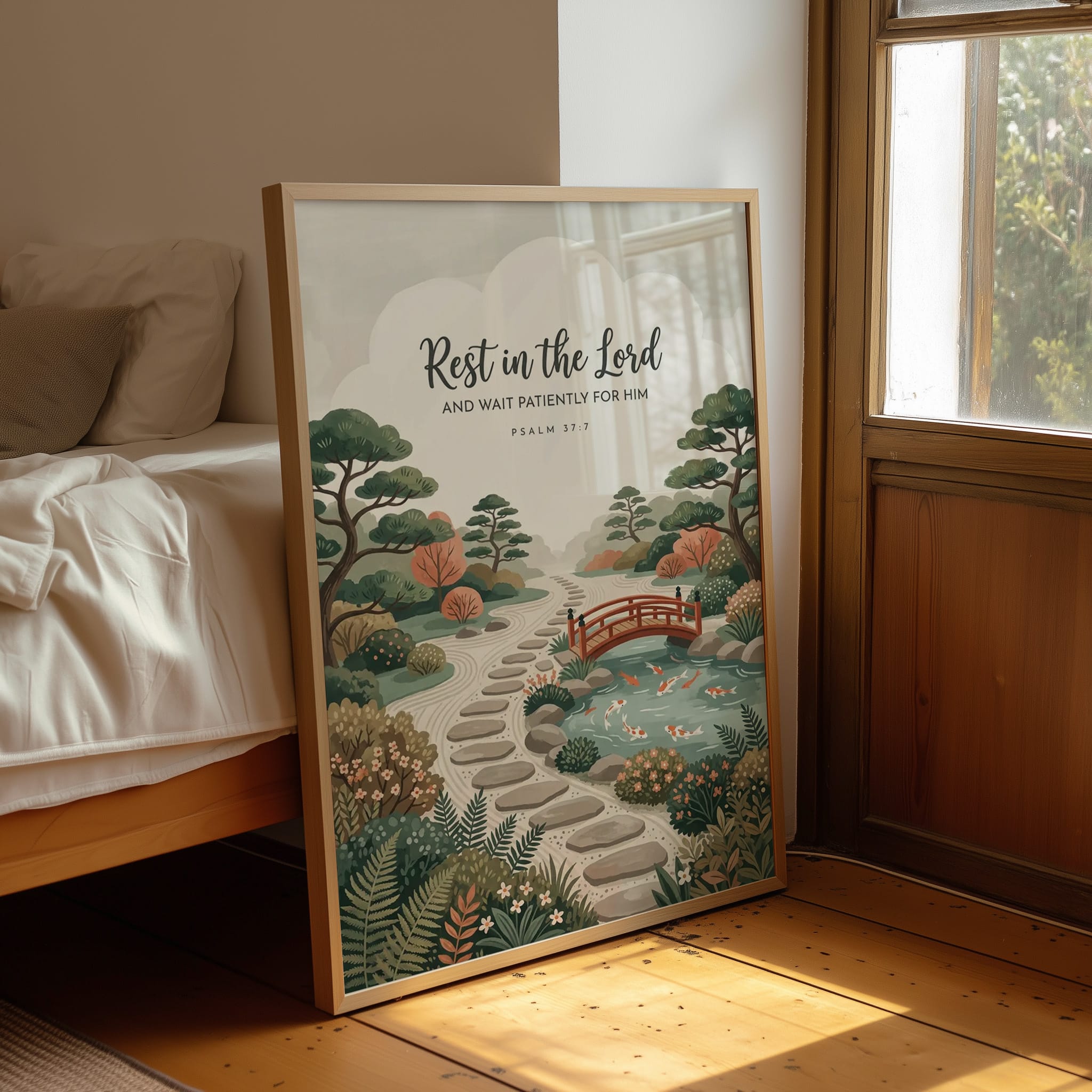 Rest in the Lord: Japanese Zen Garden Bridge