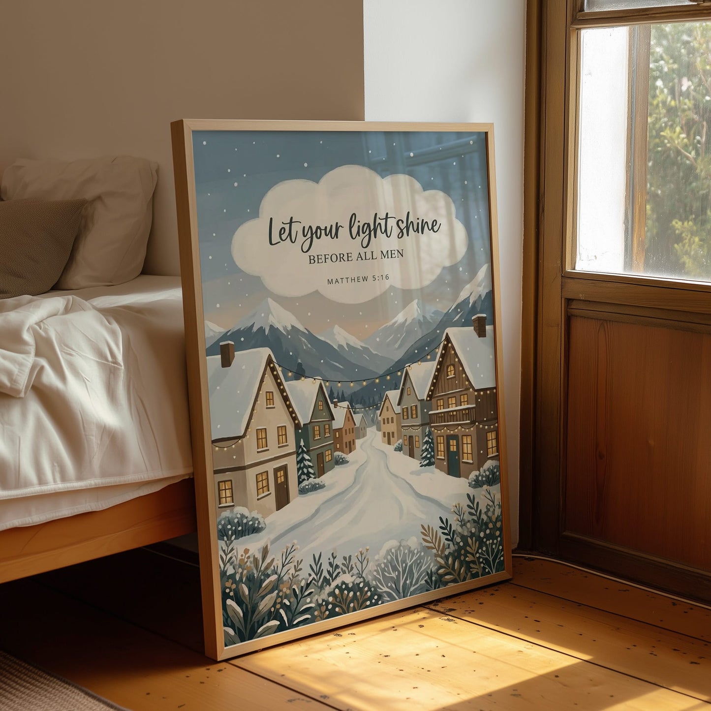 Let Your Light Shine: Snowy Alpine Village