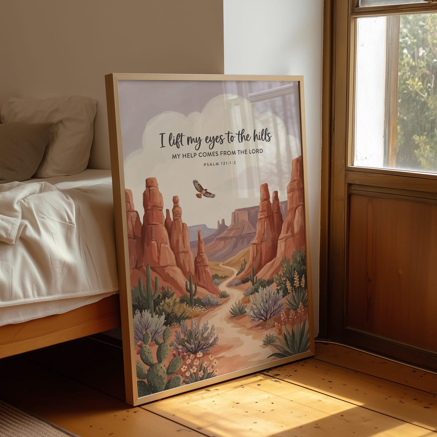 I Lift My Eyes to the Hills: Desert Canyon Path