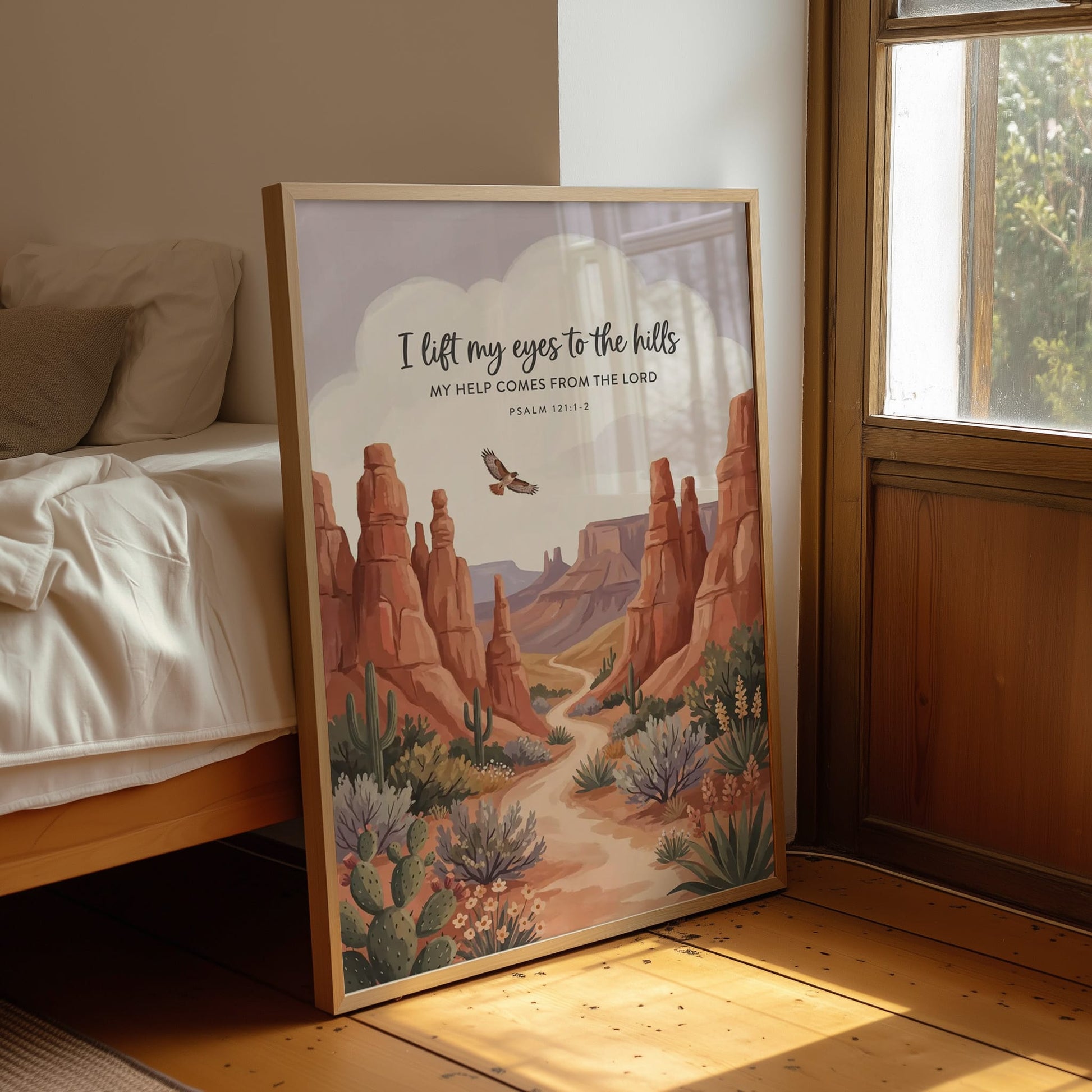 I Lift My Eyes to the Hills: Desert Canyon Path