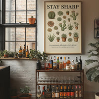Stay Sharp: Vintage Succulent & Cactus Chart