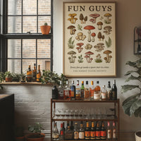 Fun Guys: Vintage Mushroom Chart