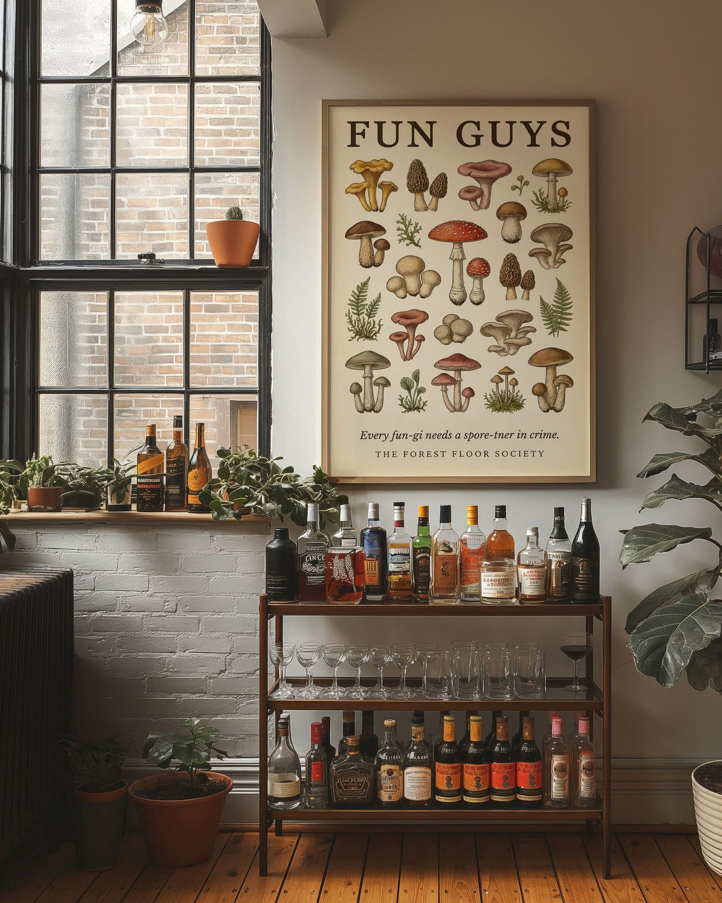Fun Guys: Vintage Mushroom Chart
