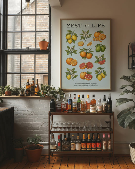 Zest for Life: Vintage Citrus Chart