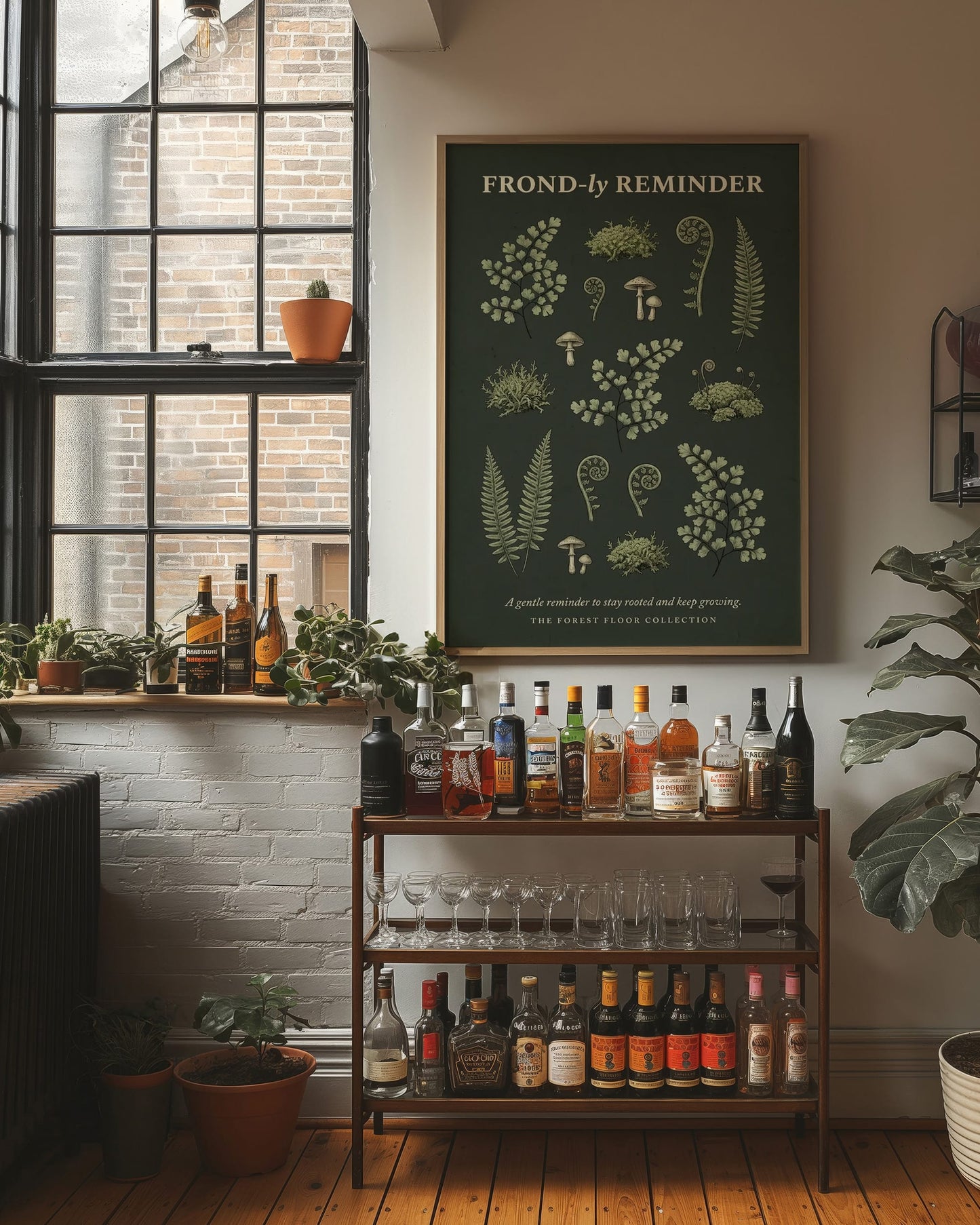 Frond-ly Reminder: Vintage Fern & Moss Chart
