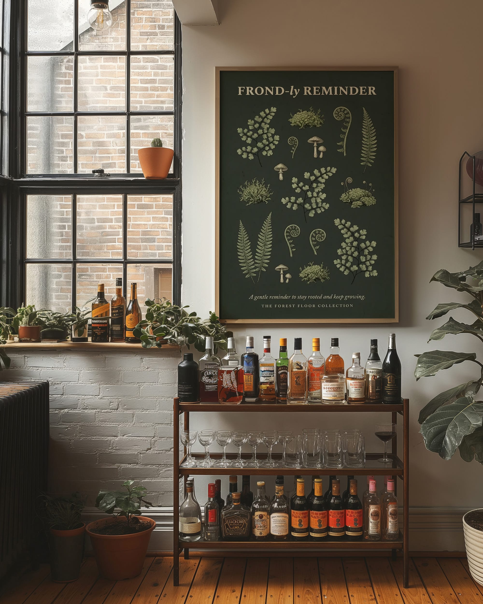 Frond-ly Reminder: Vintage Fern & Moss Chart