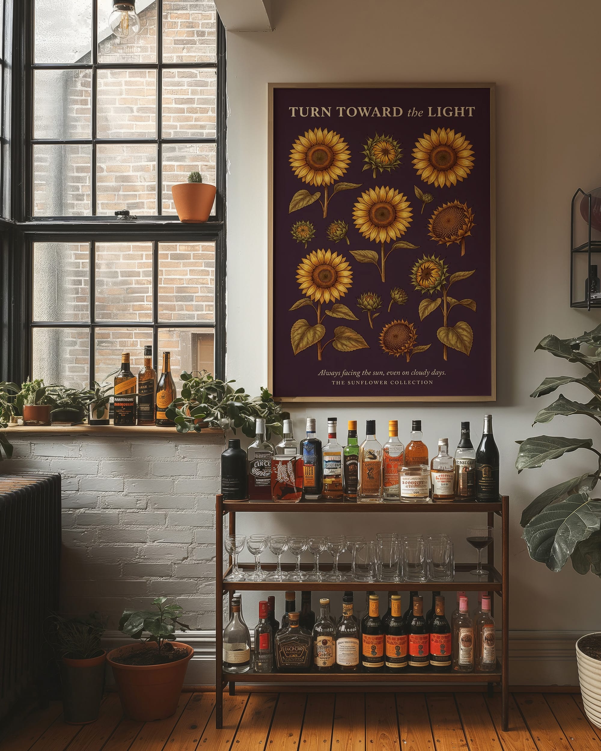 Turn Toward the Light: Vintage Sunflower Chart