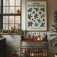 Stay Evergreen: Vintage Pine & Holly Chart