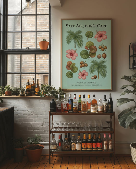 Salt Air, Don't Care: Vintage Coastal Botanical Chart