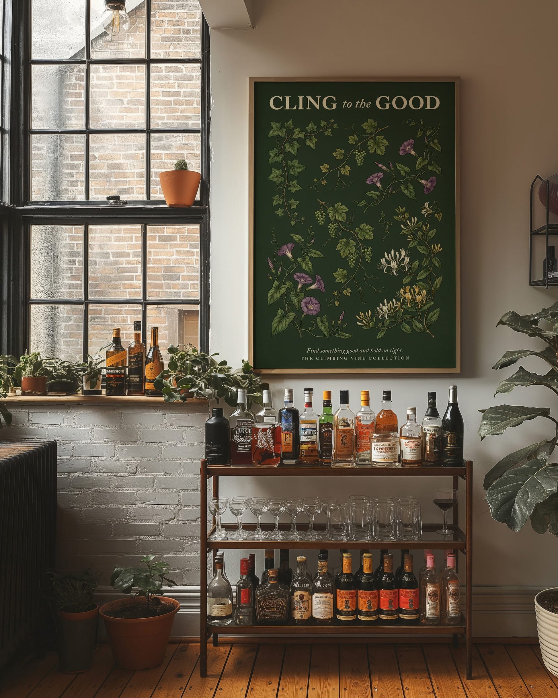 Cling to the Good: Vintage Climbing Vine Chart