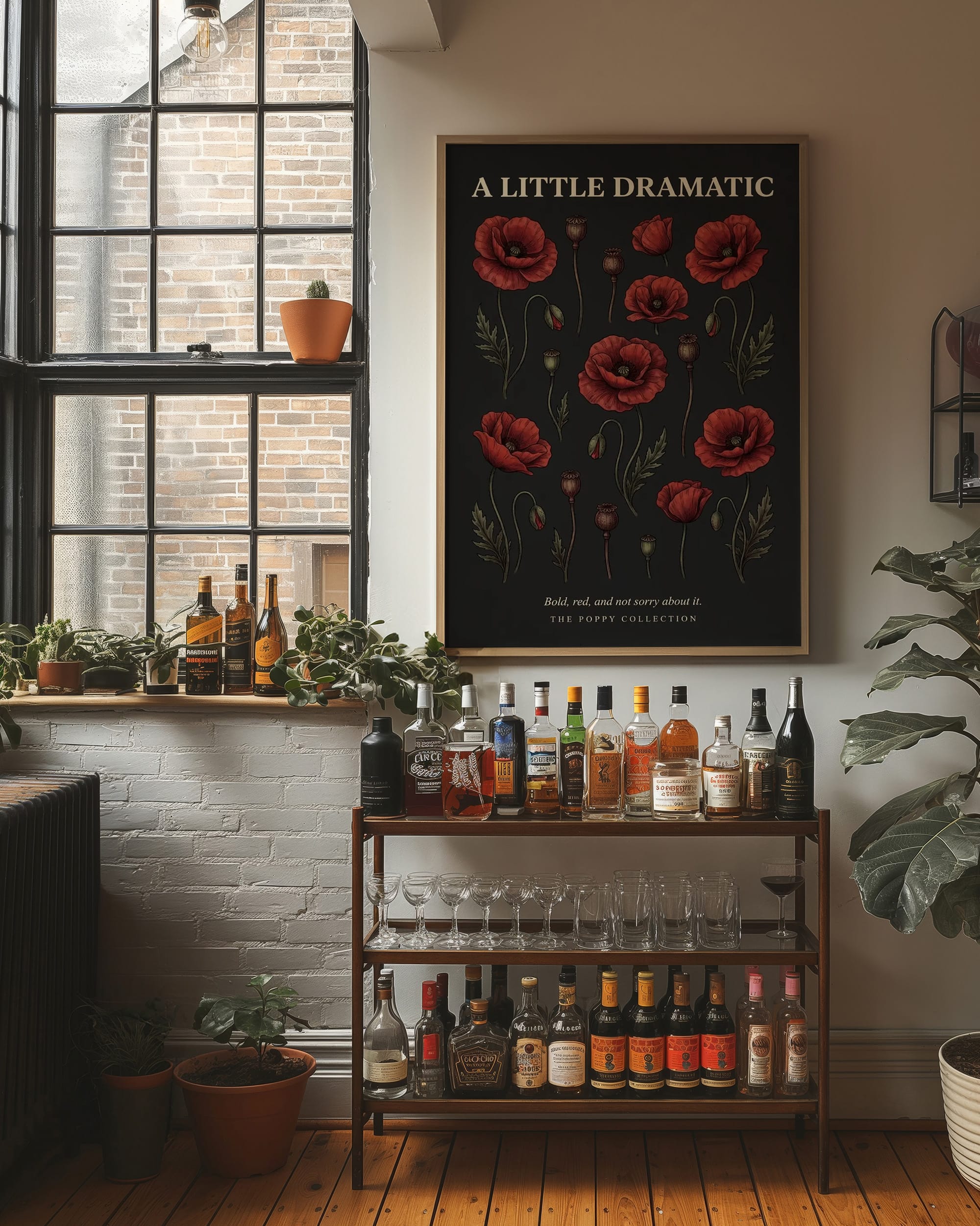 A Little Dramatic: Vintage Poppy Chart