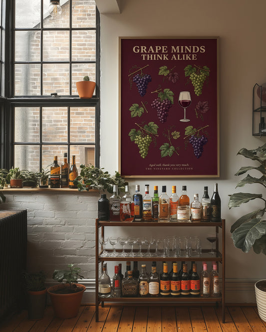 Grape Minds Think Alike: Vintage Vineyard Chart
