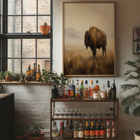 Bison in the Amber Haze