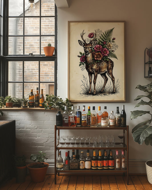 Antlers and Wild Roses