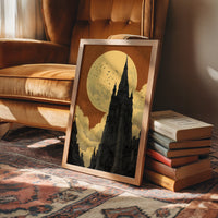 Cathedral Under a Copper Moon