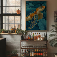 Turtle Among Coral Fans