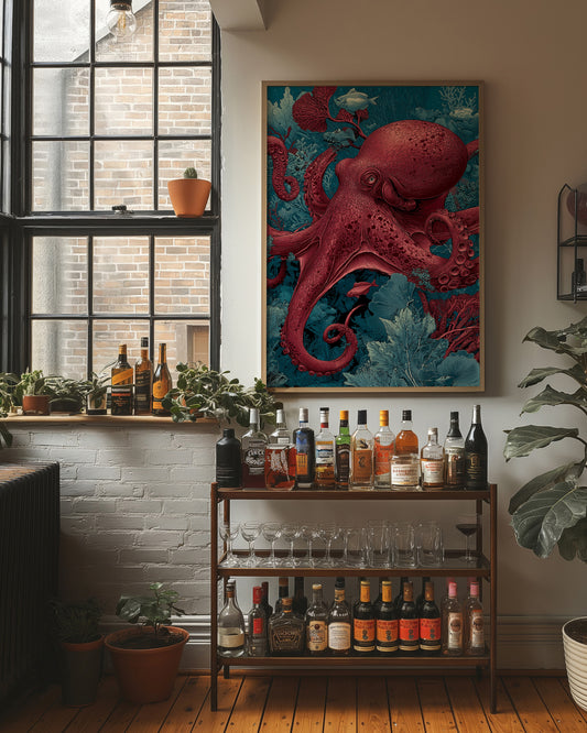 Crimson Depths Octopus
