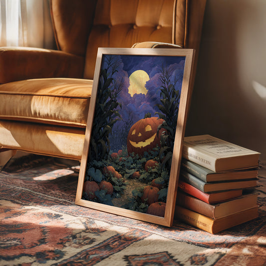 Grinning Beneath the Harvest Moon