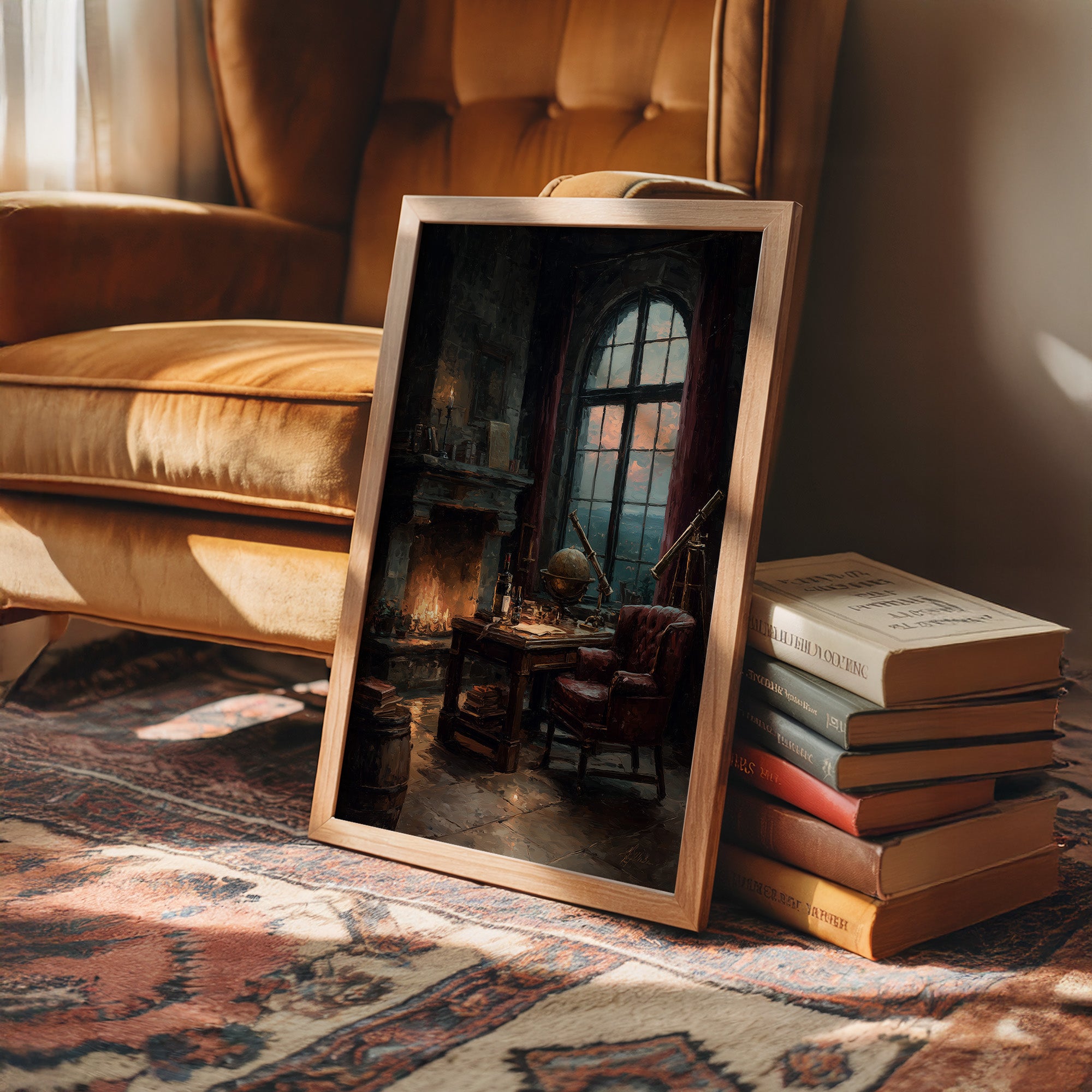 The Astronomer's Study at Dusk