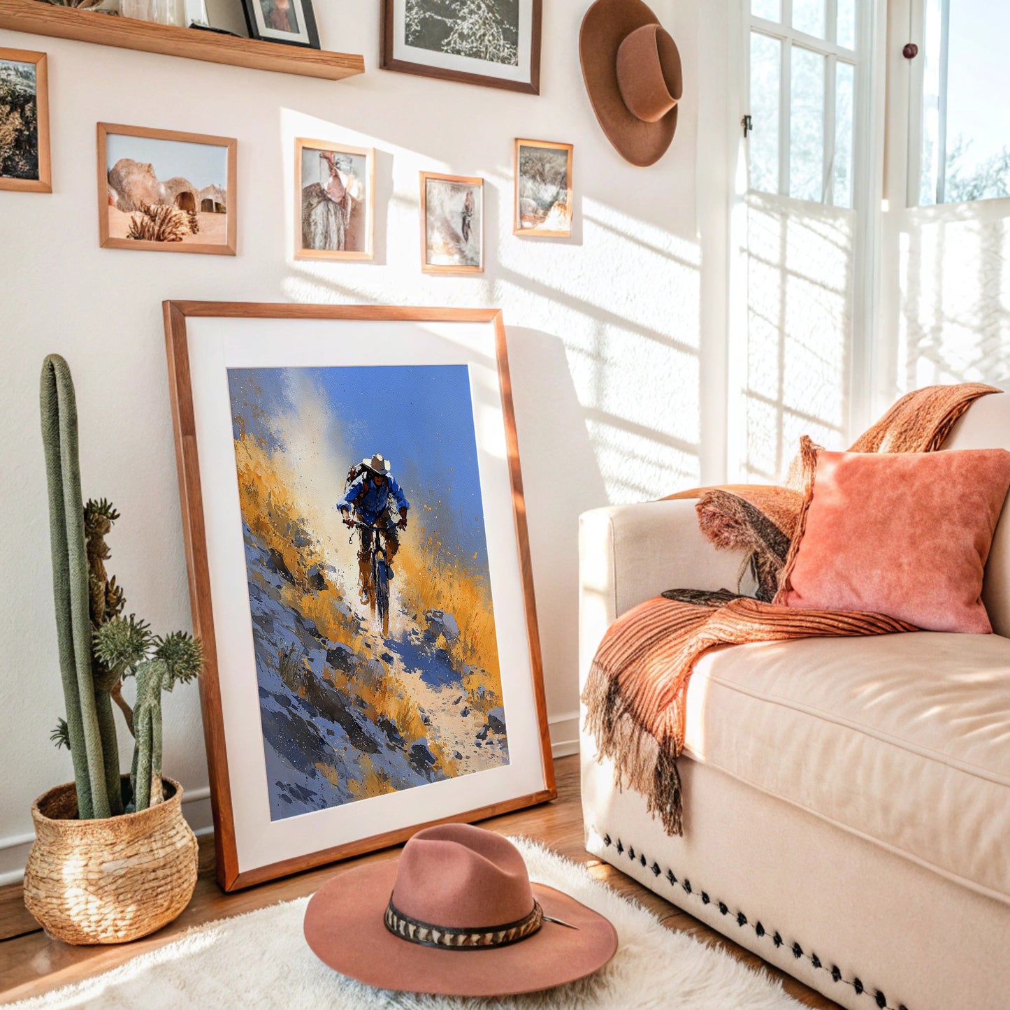 Downhill Through Golden Scrub