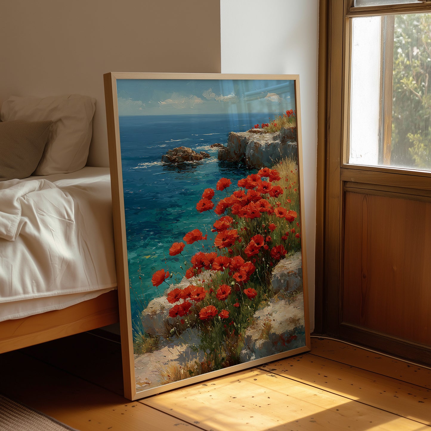 Poppies Above the Sea