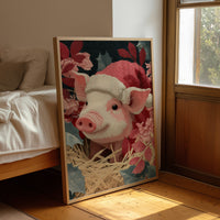 Piglet in Holiday Bloom