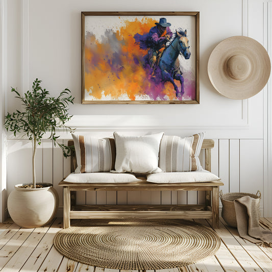 Cowboy in Full Color Burst