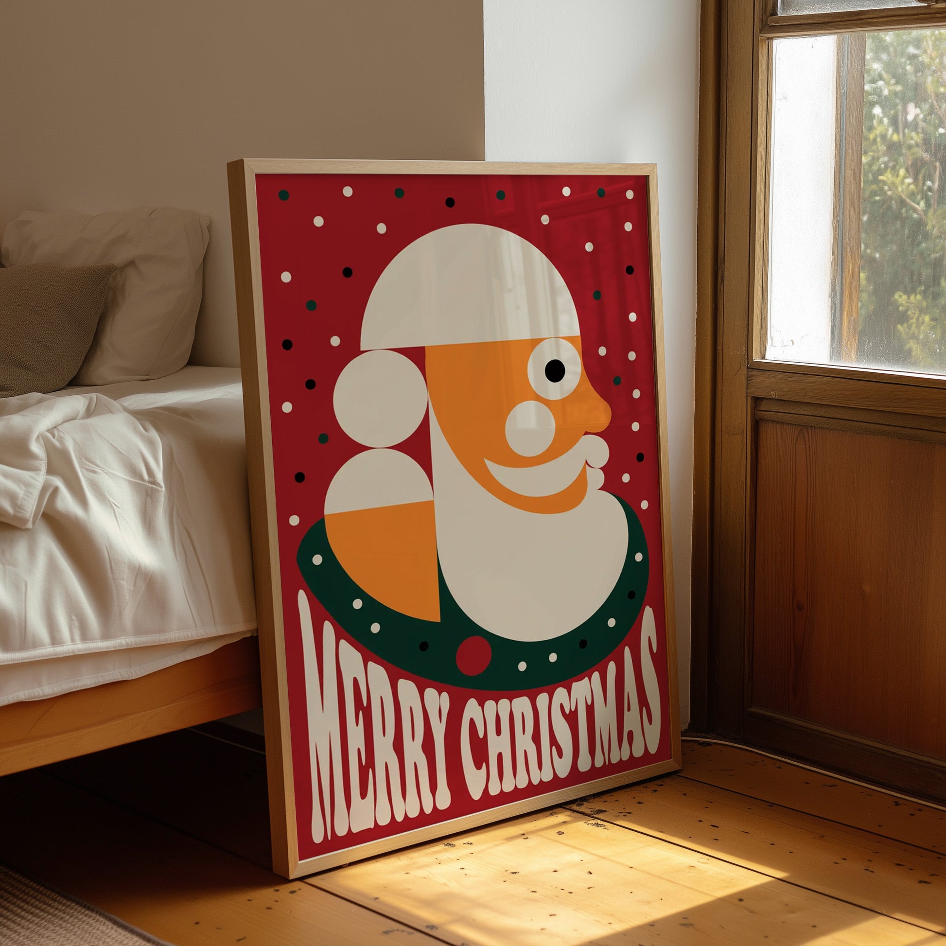 Modernist Santa Portrait