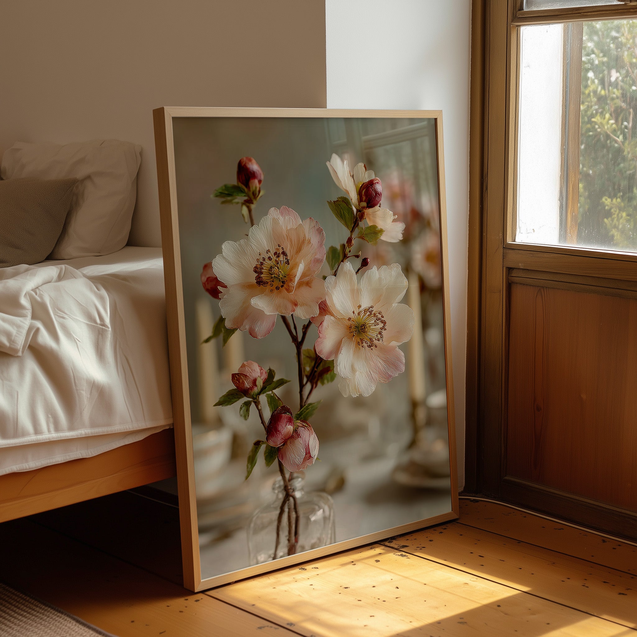 Wild Roses in Glass