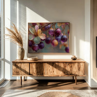 Grapes Spun From Amber Glass