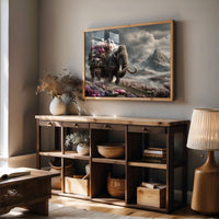 Mammoth's Blossom-Draped Easter Cart