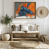 Steam Engine in Blazing Orange