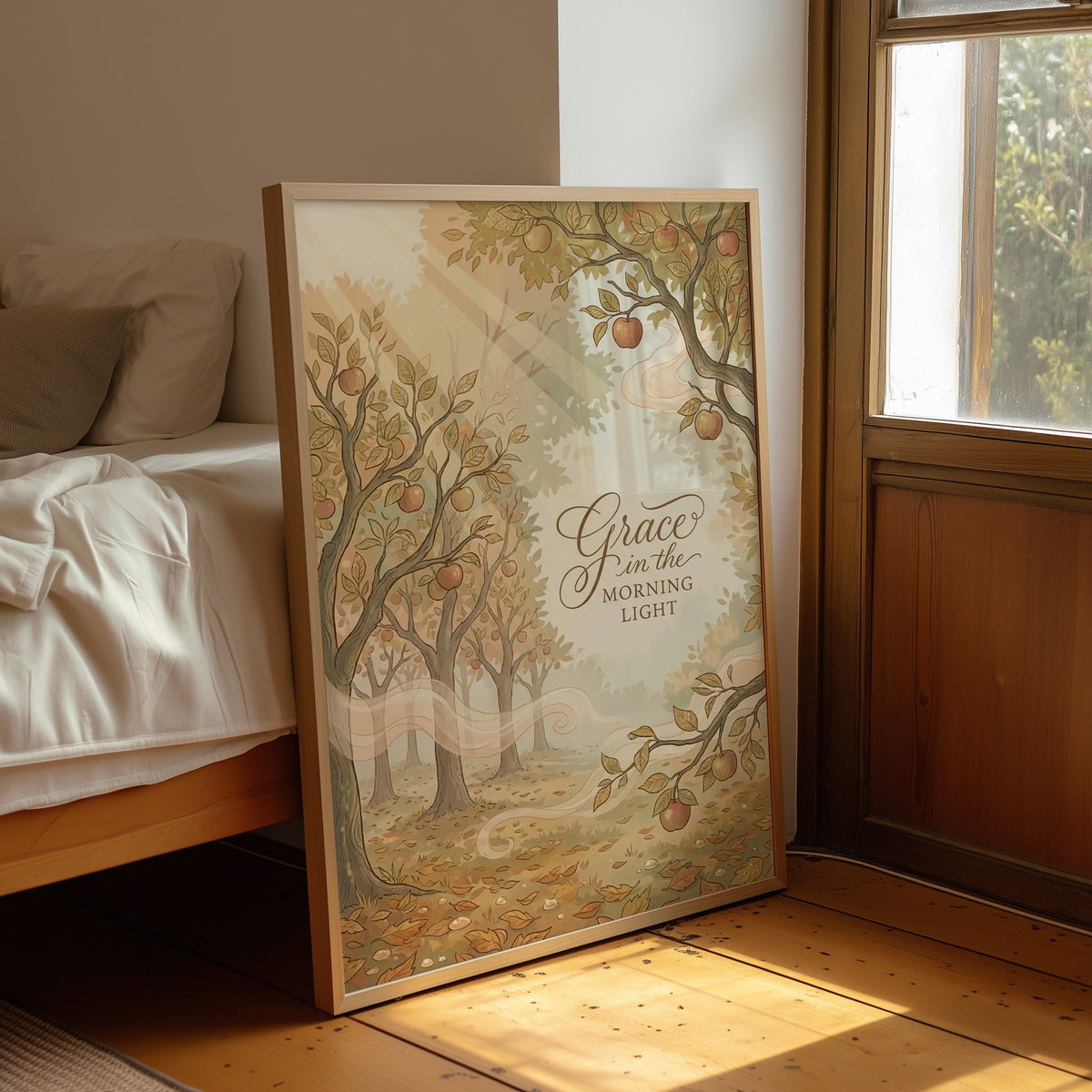 Grace in the Morning Light: Orchard Still Waking Up