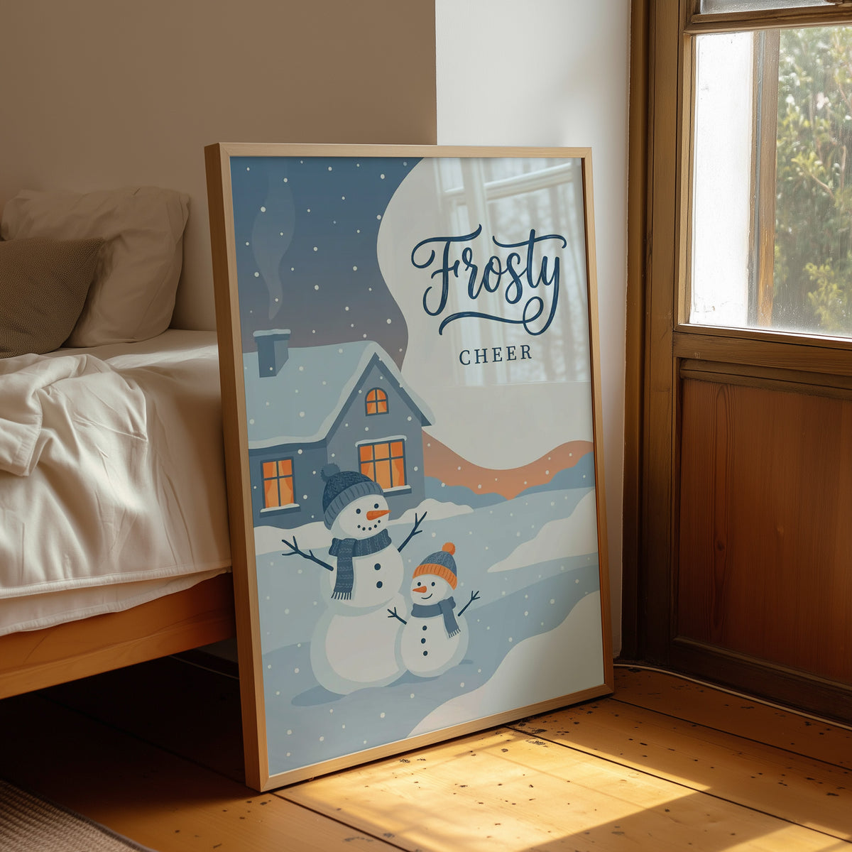 Frosty Cheer: Snow Family Portrait