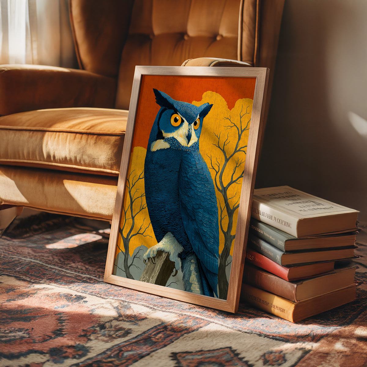 Unimpressed at Sunset: Owl Judges Quietly