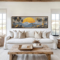 Golden Sun Beyond The Palms