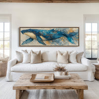 Midnight Whale In Golden Tides