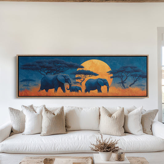 Silent Giants Beneath The Amber Moon