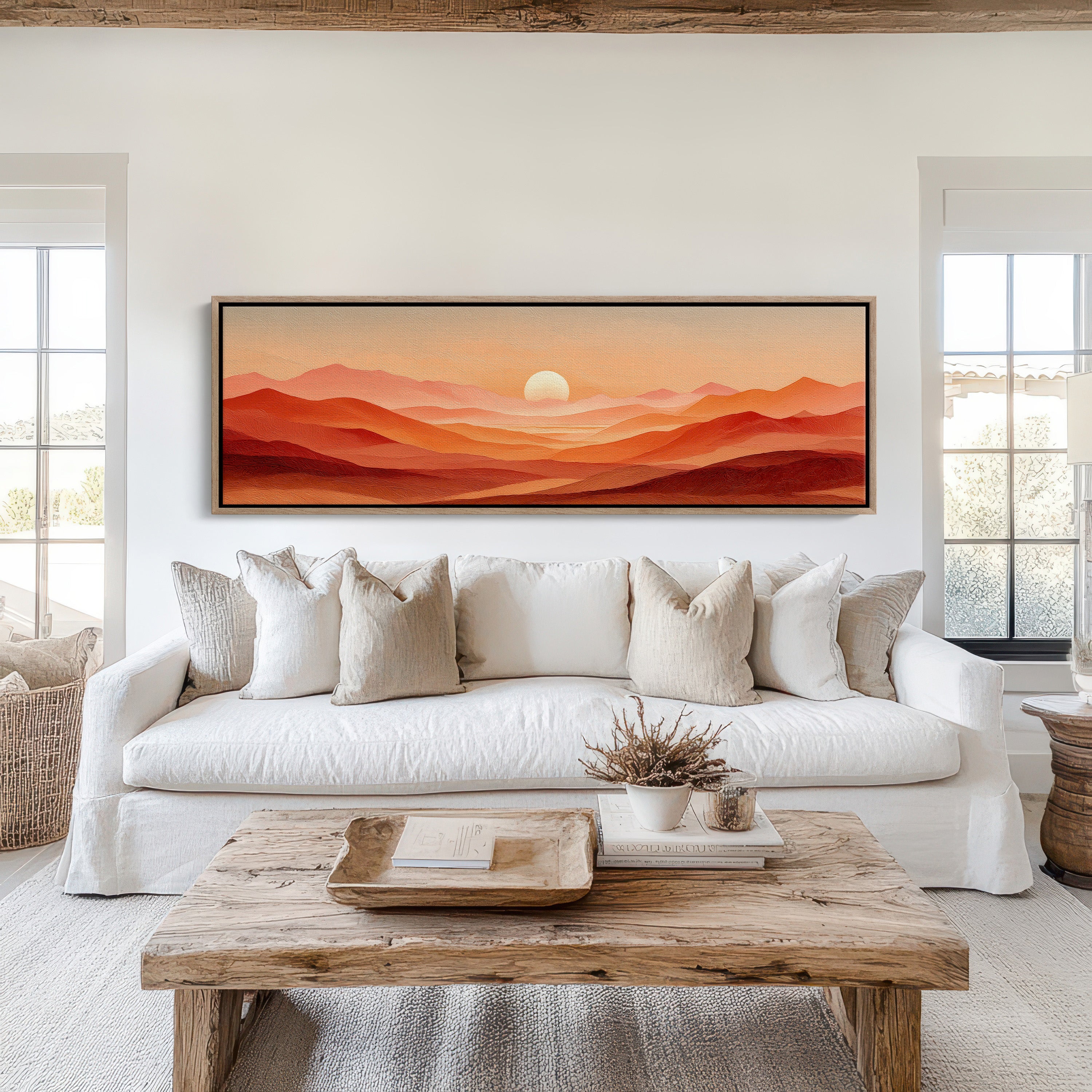 Sunset Waves of Amber Hills