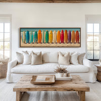 Vintage Surfboard Rainbow