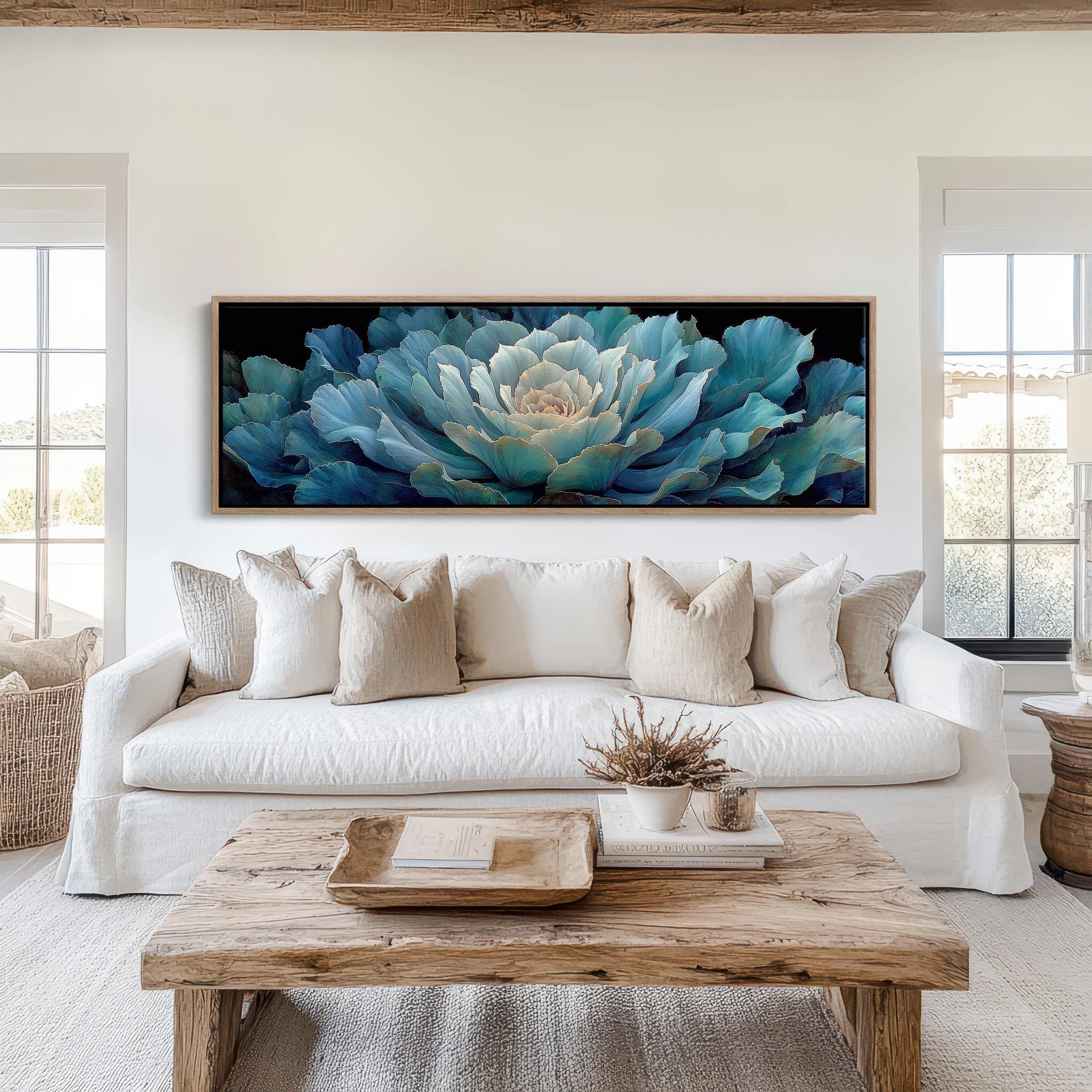 Midnight Bloom In Teal