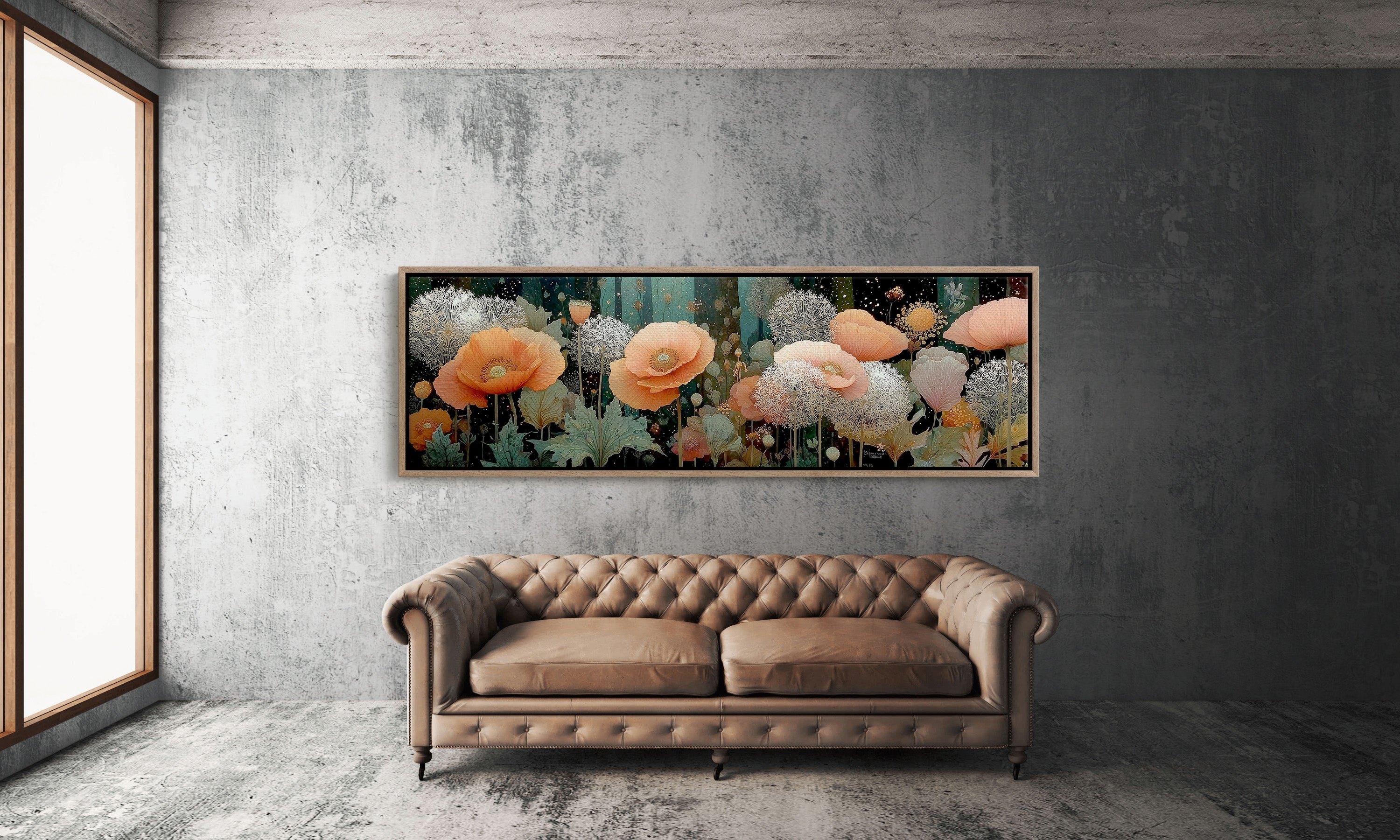 Moonlit Poppies And Dandelion Dreams